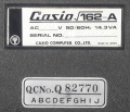 Casio 162A Typenschild.jpg