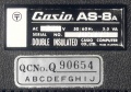 Casio AS-8A Typenschild.jpg